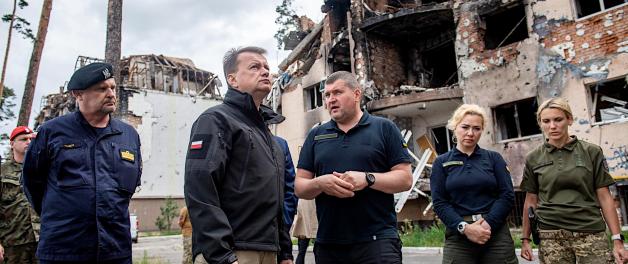Wicepremier Mariusz Błaszczak na Ukrainie: Polska wśród liderów wojskowej pomocy dla Ukrainy